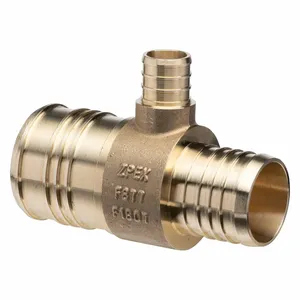 ZURN QQT874GX Tee, Brass, 5 PK | CV4KAW 788EV2