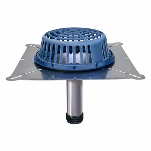 ZURN RD2150-SS6 Cast Iron, Stainless Steel, Square, Roof Drain, Gasket, Pipe Diameter 6 Inch | CF2NEM 29RP52