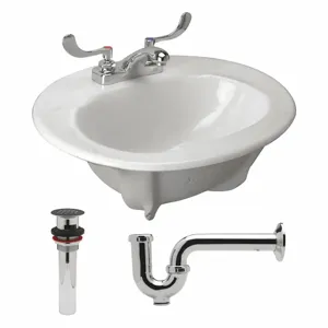 ZURN Z5114.464.1.07.00.0 Lavatory Sink, 20 Inch x 12 1/4 Inch, Vitreous China | CE9BJZ 46CD60