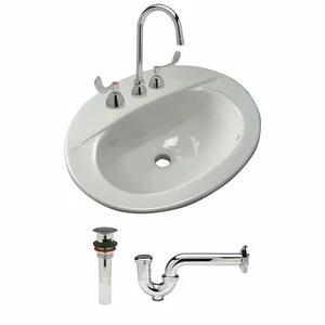 ZURN Z5118.846.1.07.00.00 Lavatory Sink, 20 Inch x 12 1/4 Inch, Vitreous China | CE9BKA 46CD61