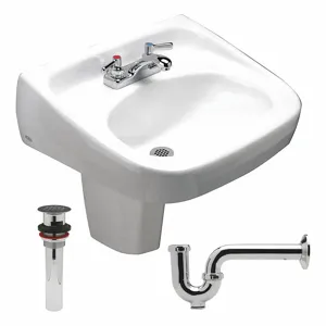 ZURN Z5344.464.1.07.00.D Lavatory Sink, 16 1/2 Inch x 10 1/4 Inch, Vitreous China | CE9BKD 46CD66