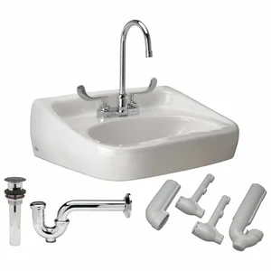 ZURN Z5344.525.3.07.00.6 Bathroom Sink Kit 18-1/4 Inch Width 10 Inch Height | AA2GRZ 10J134