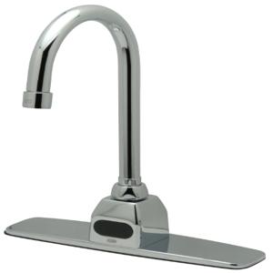 ZURN Z6920-XL-CP8-MV Gooseneck Sensor Faucet With 0.5 GPM Aerator, Mixing Valve, and 8 Inch Cover Plate | CV8NWU