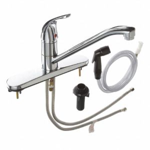 ZURN Z7872C-XL-FC Low Arc, Kitchen Sink Faucet, Manual Faucet Activation, 0.5 Gpm | CE9XZX 46CD97