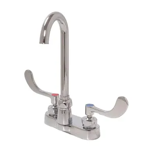 ZURN Z812A4-XL-FC0.5 Gooseneck, Kitchen Sink Faucet, Manual Faucet Activation, 0.5 Gpm | CF2BRG 48UL49