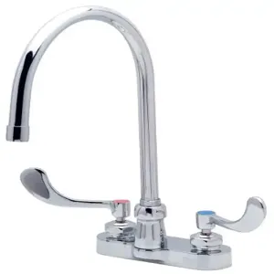 ZURN Z812C4-XL Gooseneck Faucet, 4 Inch Centerset, 8 Inch Spout, 2.2 GPM Pressure-Compensating Aerator | CV8PAZ