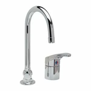 ZURN Z824B0-XL-3F Gooseneck, Manual Faucet Activation, 0.5 Gpm | CF2BQN 46CE04