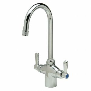 ZURN Z826B1-XL-3F Gooseneck Laboratory Faucet, Lever Faucet Handle Type, 0.5 Gpm, Chrome | CF2BRQ 46CE08