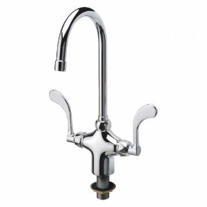 ZURN Z826B4-XL Gooseneck Laboratory Faucet, Wristblade Faucet Handle Type, 2.2 Gpm, Chrome | CF2BRN 468D44