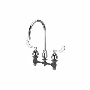 ZURN Z831C4-XL-3F Gooseneck, Kitchen Sink Faucet, Manual Faucet Activation, 0.5 Gpm | CF2BRD 46CE13