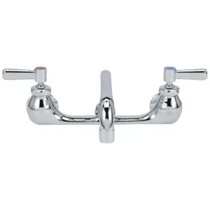 ZURN Z842H1-XL Wall-Mount Sink Faucet With 12 Inch Tubular Swing Spout, Lever Handles | CV8PBL