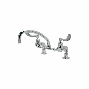ZURN Z842J4-XL Low Arc Service Sink Faucet, Wristblade Faucet Handle Type, 2.2 Gpm, Chrome | CE9YAE 468D53