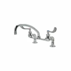 ZURN Z842J4-XL Low Arc Service Sink Faucet, Wristblade Faucet Handle Type, 2.2 Gpm, Chrome | CE9YAE 468D53