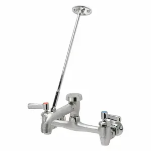 ZURN Z843M1-RC Straight Service Sink Faucet, Lever Faucet Handle Type, 2.2 Gpm, Chrome | CE9FHT 468D55