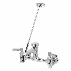 ZURN Z843M1 Straight Service Sink Faucet, Lever Faucet Handle Type, 2.2 Gpm, Chrome | CE9FHR 468D54