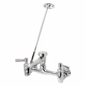 ZURN Z843M1 Straight Service Sink Faucet, Lever Faucet Handle Type, 2.2 Gpm, Chrome | CE9FHR 468D54