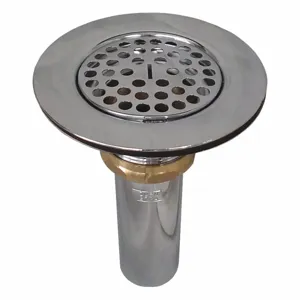 ZURN Z8739-PC Brass, Sink Drain, 1 1/2 Inch Pipe Diameter, Threaded Connection | CF2NYF 48RX57