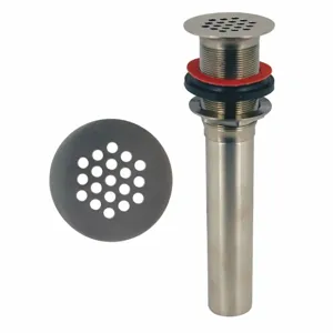 ZURN Z8743-1NOF-PC Cast Brass, Sink Drain, 1 1/2 Inch Pipe Diameter, Threaded Connection | CF2NET 48RX59