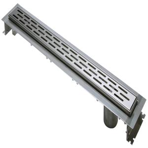 ZURN ZS880-28-EO Stainless Streel Trench Drain System With No-Hub Bottom End Outlet | CV8PFX