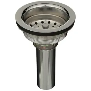 ZURN ZTT461W-PC Basket Strainer With Neoprene Stop, Chrome-Plated Brass/Stainless | CV8PGT